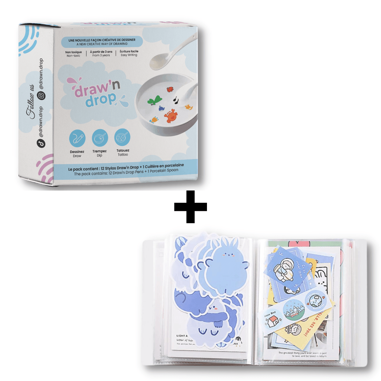 1 Draw'n Drop  + 1 Carnet de dessin - Drawndrop