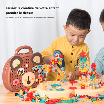 Coffret bricolage pour enfant Montessori avec visseuse - Draw'n Drop - Drawndrop