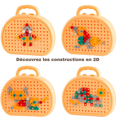 Coffret bricolage pour enfant Montessori avec visseuse - Draw'n Drop - Drawndrop